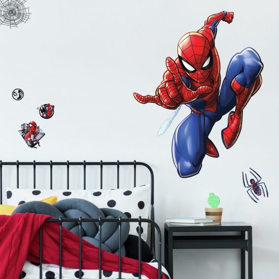 muursticker spiderman kinderkamer stoer ideeen inspiratie rood