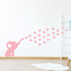 muursticker olifantje babykamer zacht roze lief ideeen inspiratie