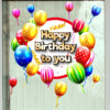 raamsticker muursticker happy birthday verjaardagsticker verjaardag 1st 50 abraham sarah 30 100 18 jaar jarig feest balonnen slingers