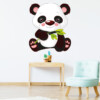Muursticker panda schattige panda dieren kinderkamer babykamer idee inspiratie dieren sticker
