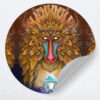 muurcirkel leeuw psychedelisch lion king truffel psiloschibine muurdecoratie kunst woonkamer yoga namaste 1