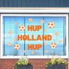 raamsticker statisch herbruikbaar ek wk nederlands elftal tuin versieren oranje